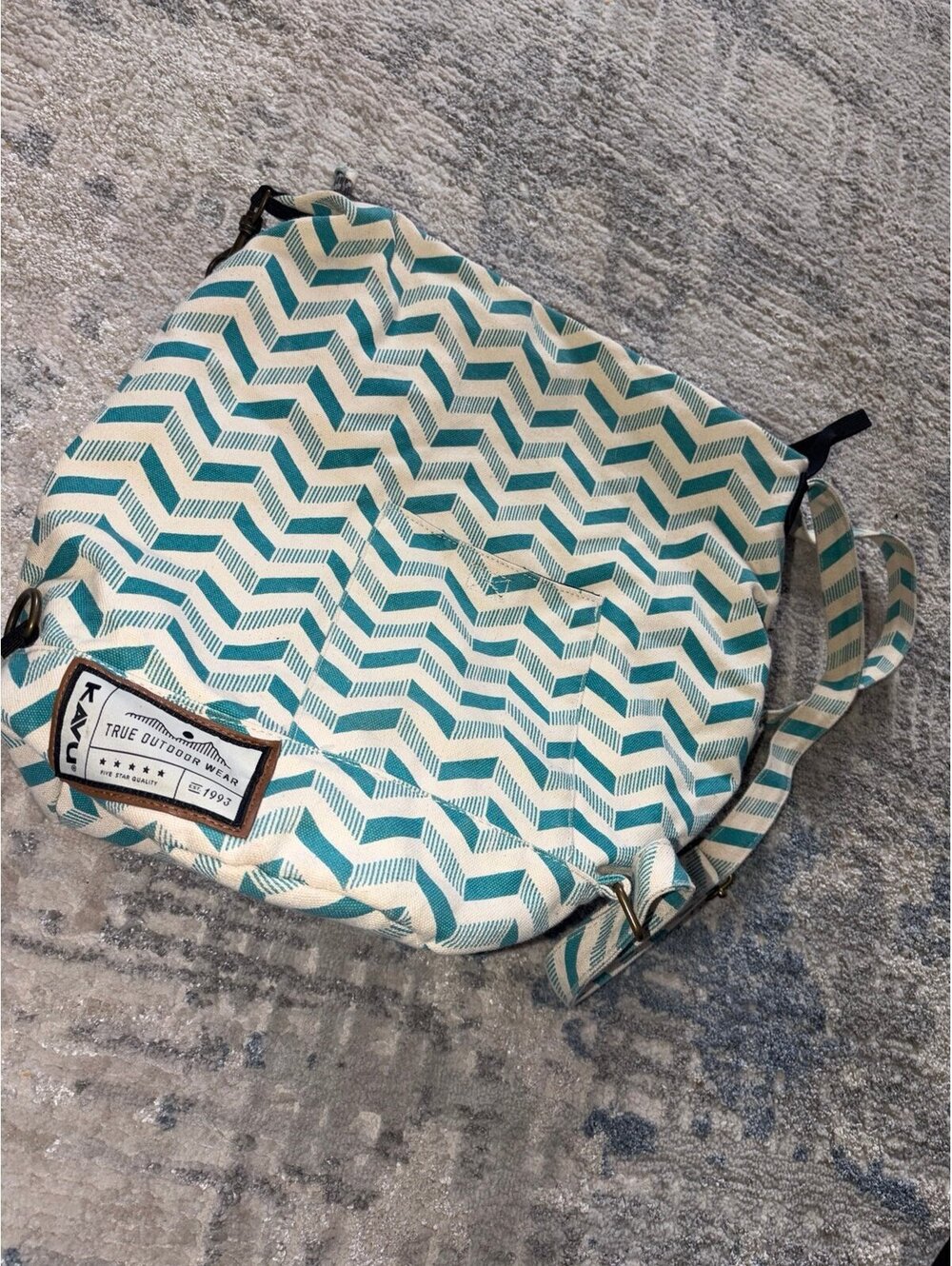 Kavu True Outdoor Wear Chevron Print Travel Bag [COPY]